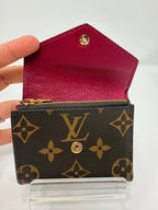 Louis Vuitton Monogram & Burgandy Zoe Wallet