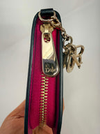 Dior Black and Fuchsia Wallet