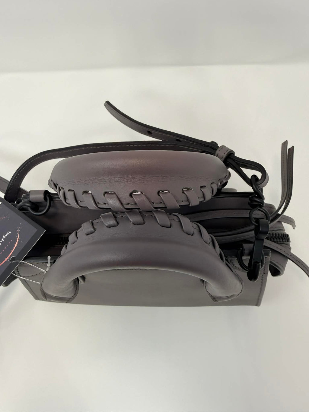 Balenciaga Smooth Calfskin Neo Classic Silver Hardware Mini City Grey