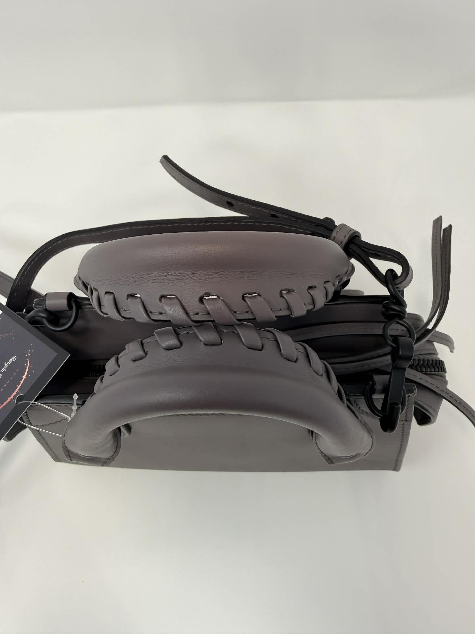 Balenciaga Smooth Calfskin Neo Classic Silver Hardware Mini City Grey