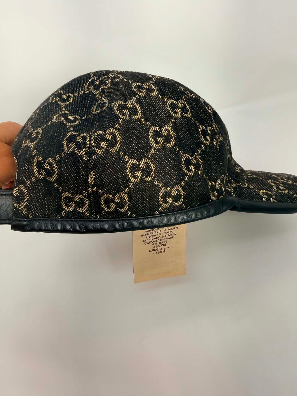 Gucci Denim Baseball Cap/Hat M 58cm J0137