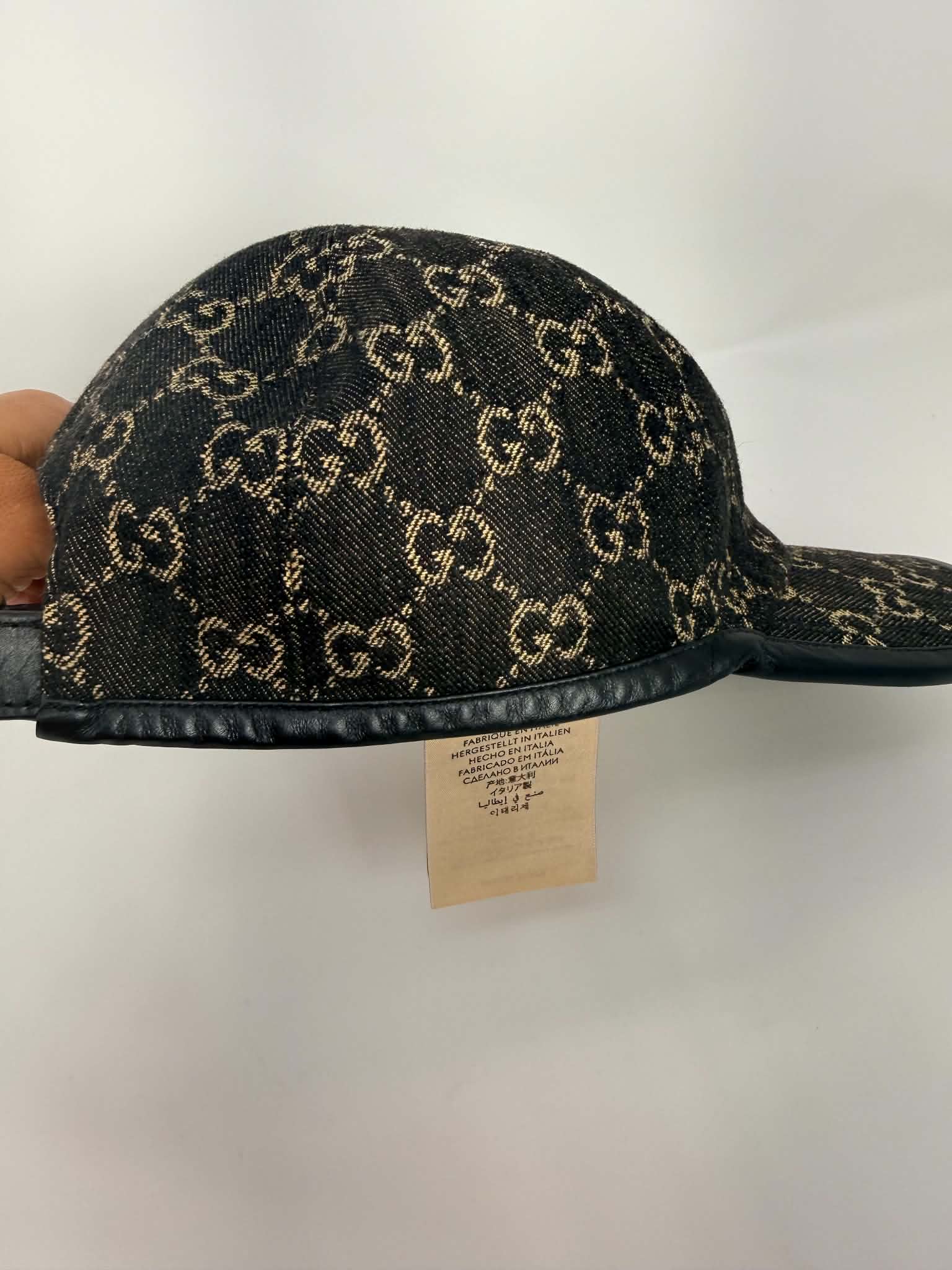 Gucci Denim Baseball Cap/Hat M 58cm J0137