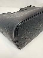 Louis Vuitton Neverfull MM Empreinte Leather Black with Pouch
