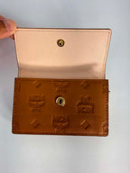 MCM Klara trifold Mini Monogram Charm Wallet