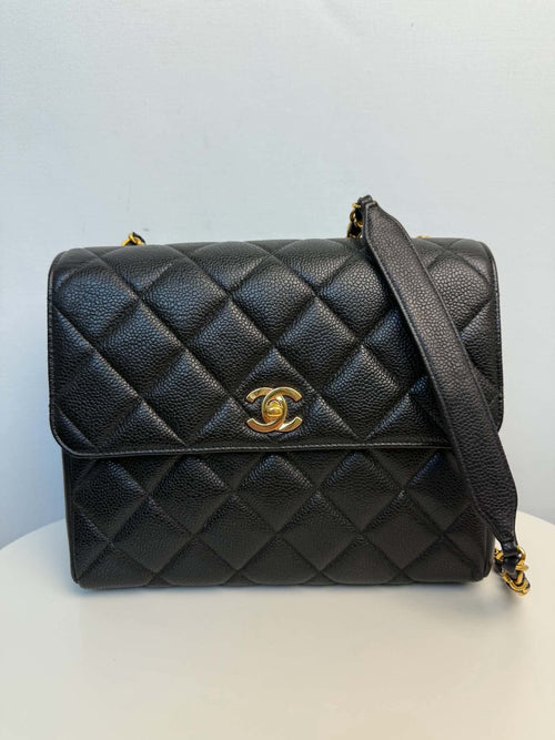 Chanel Square Flap (24cm)
24k Gold hardware Caviar leather