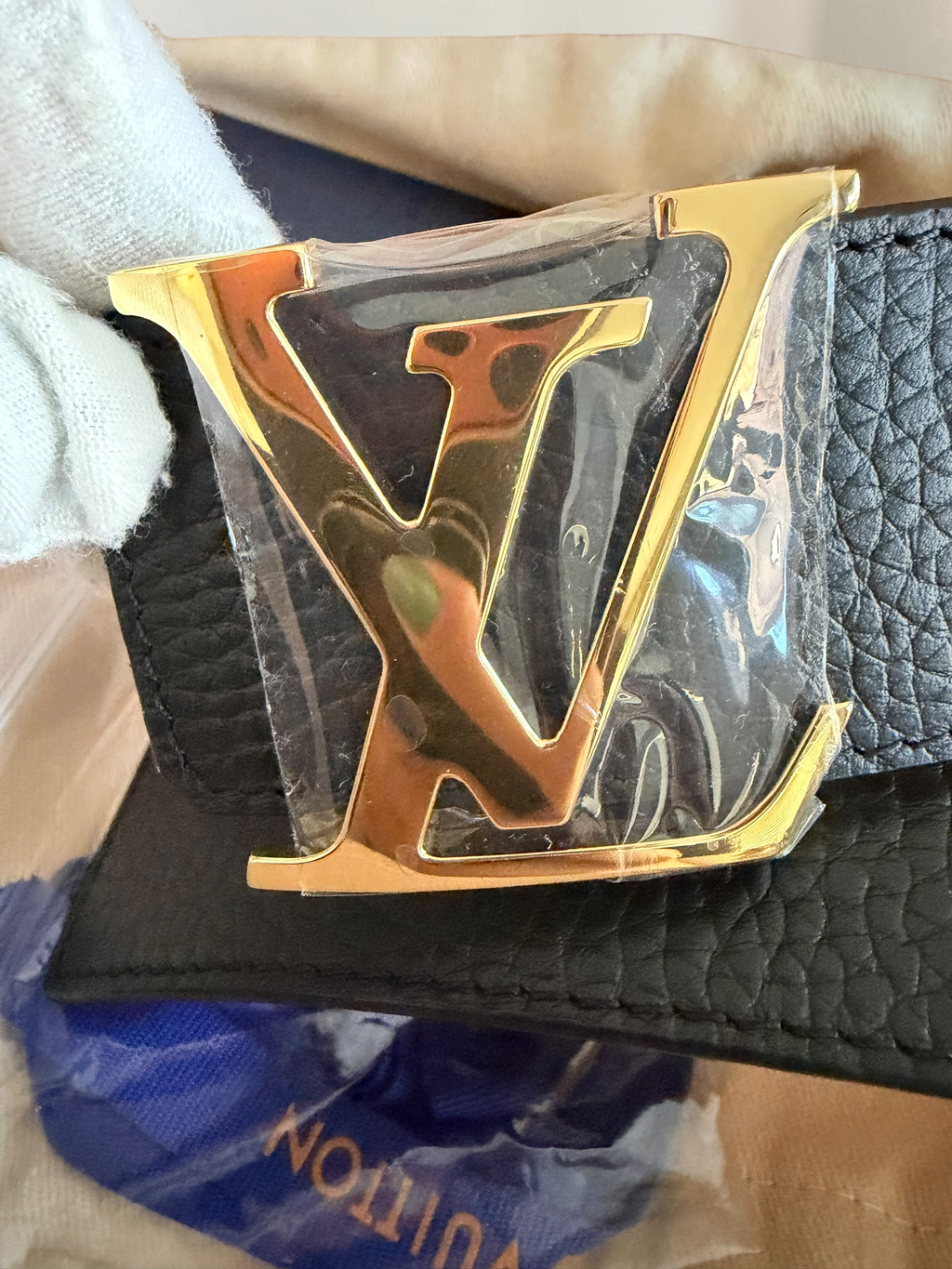 Louis Vuitton Black/ Brown Reversible Belt (110 cm)