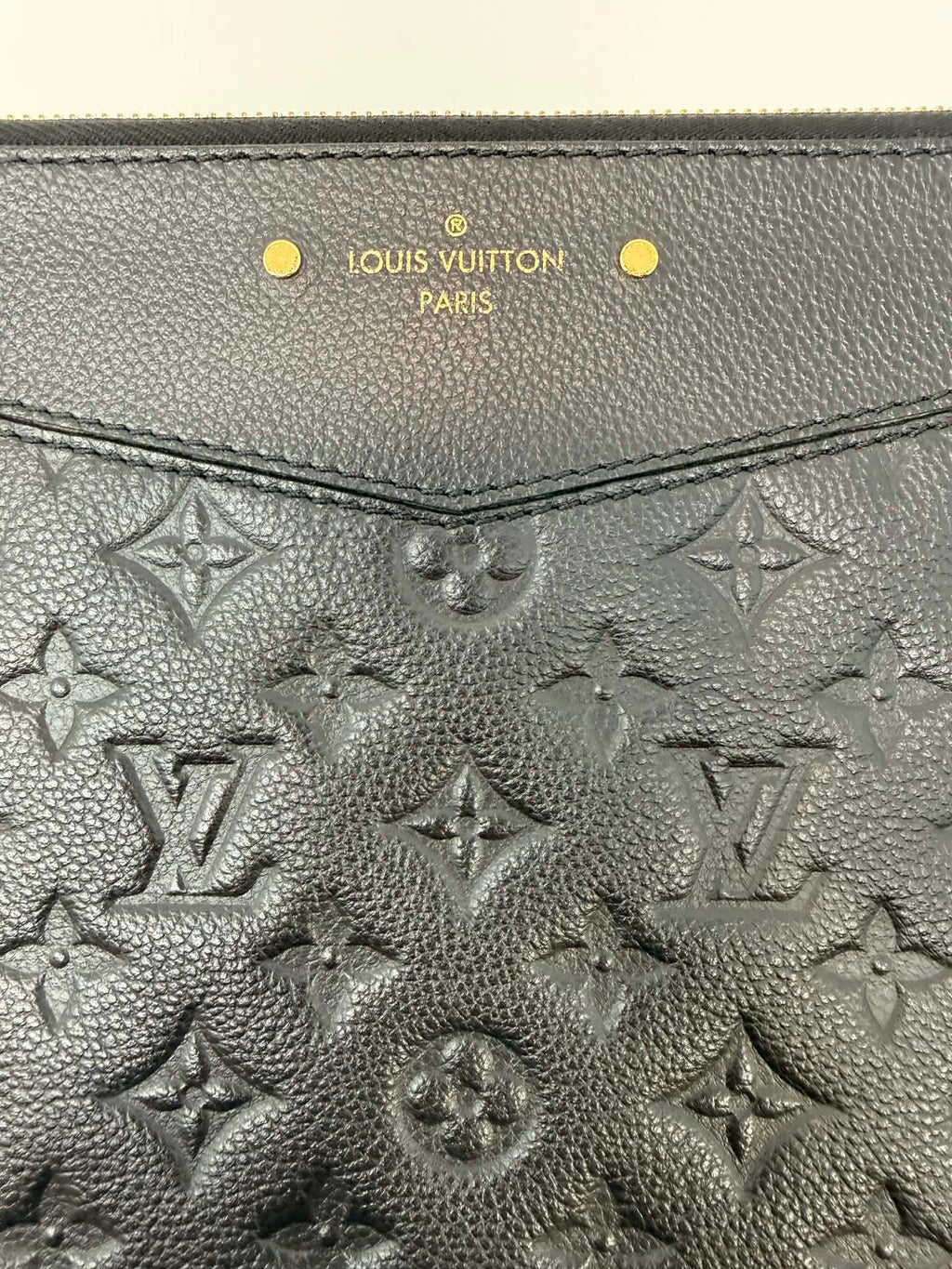 Louis Vuitton Daily Pouch Black Empreinte Leather