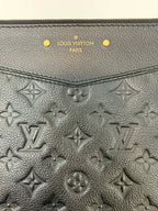Louis Vuitton Daily Pouch Black Empreinte Leather
