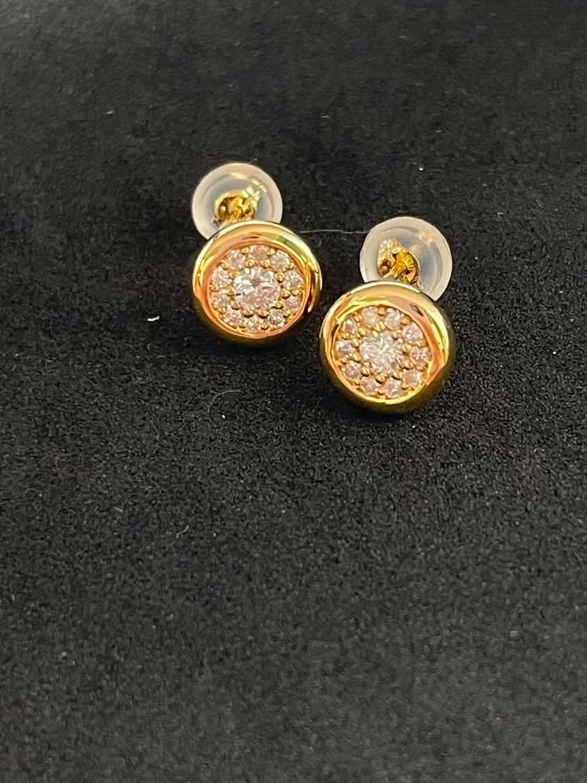 Diamond Earrings 18K Yellow Gold