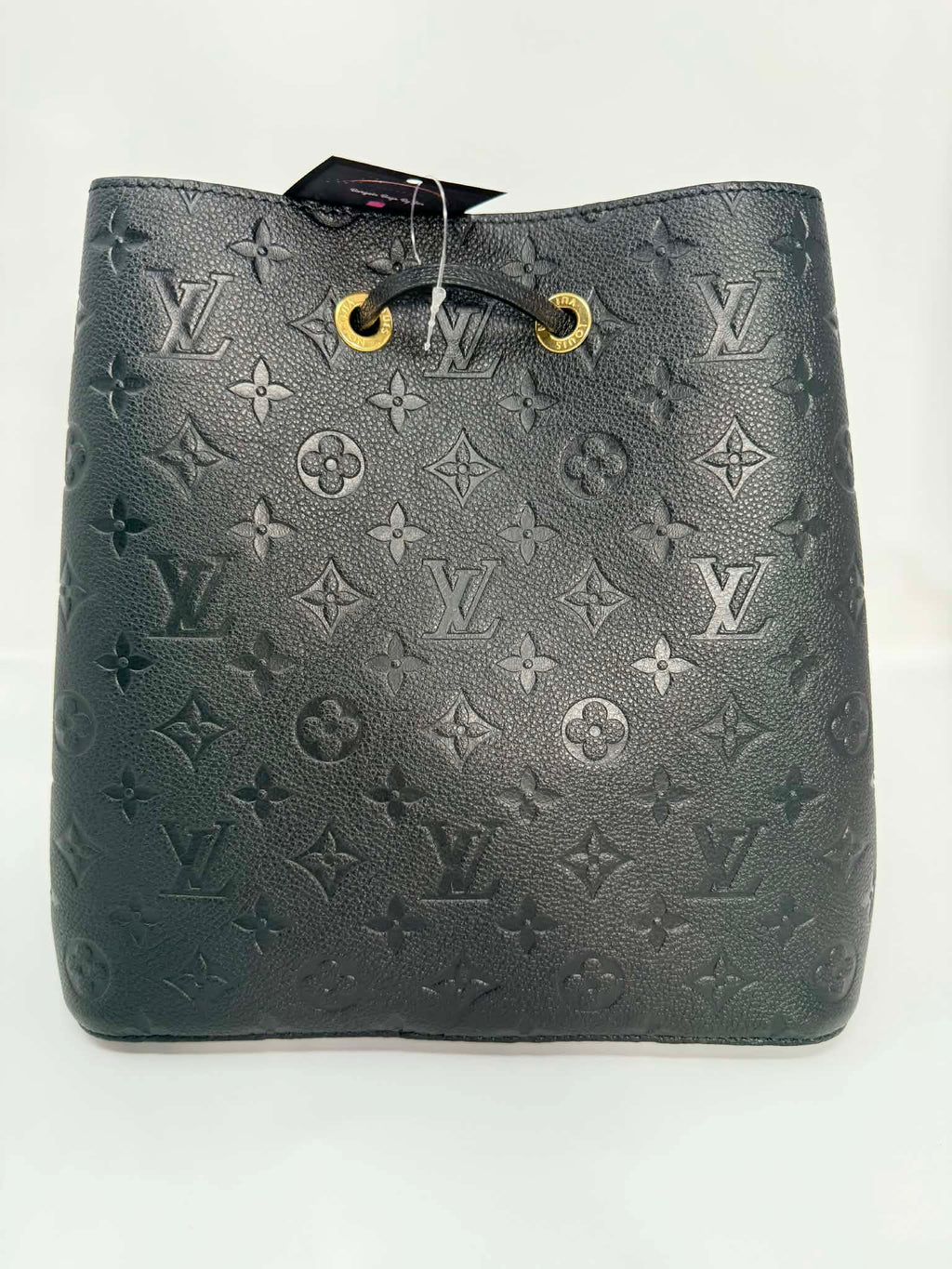 Louis Vuitton Neo Noe Black Empreinte Leather with Two Straps