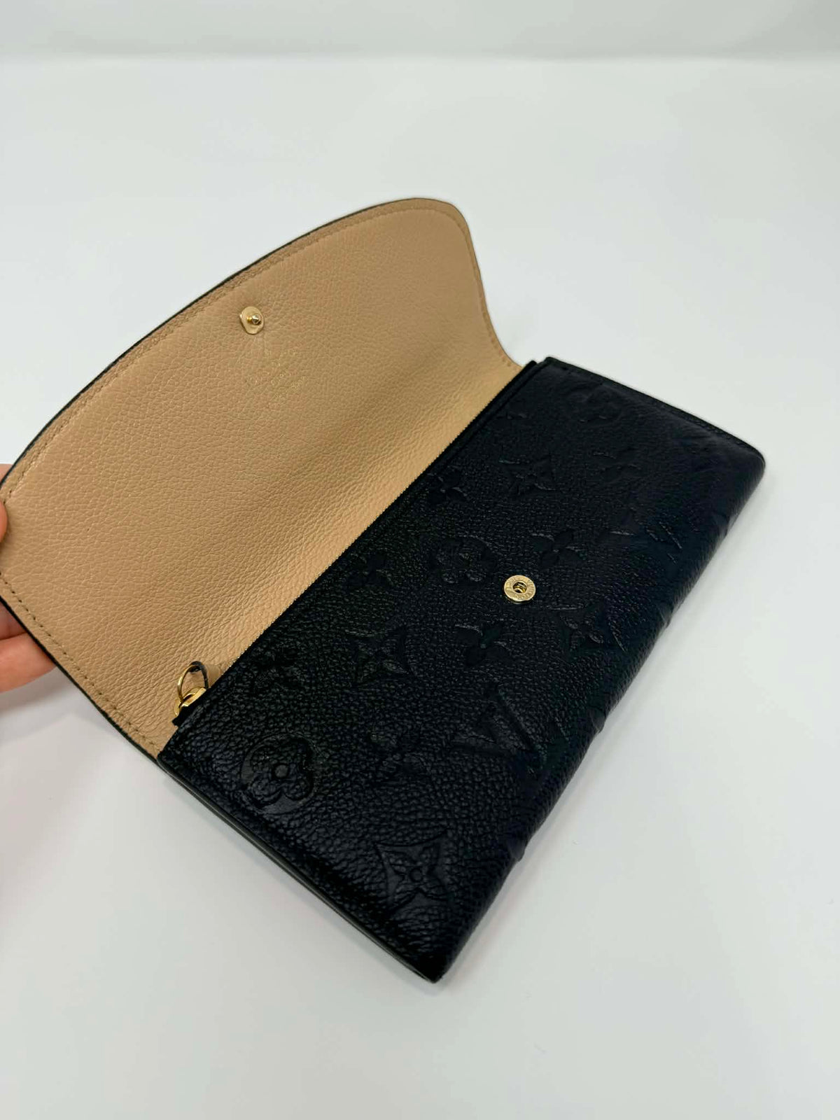 Louis Vuitton Empreinte Emilie Wallet Black Dune