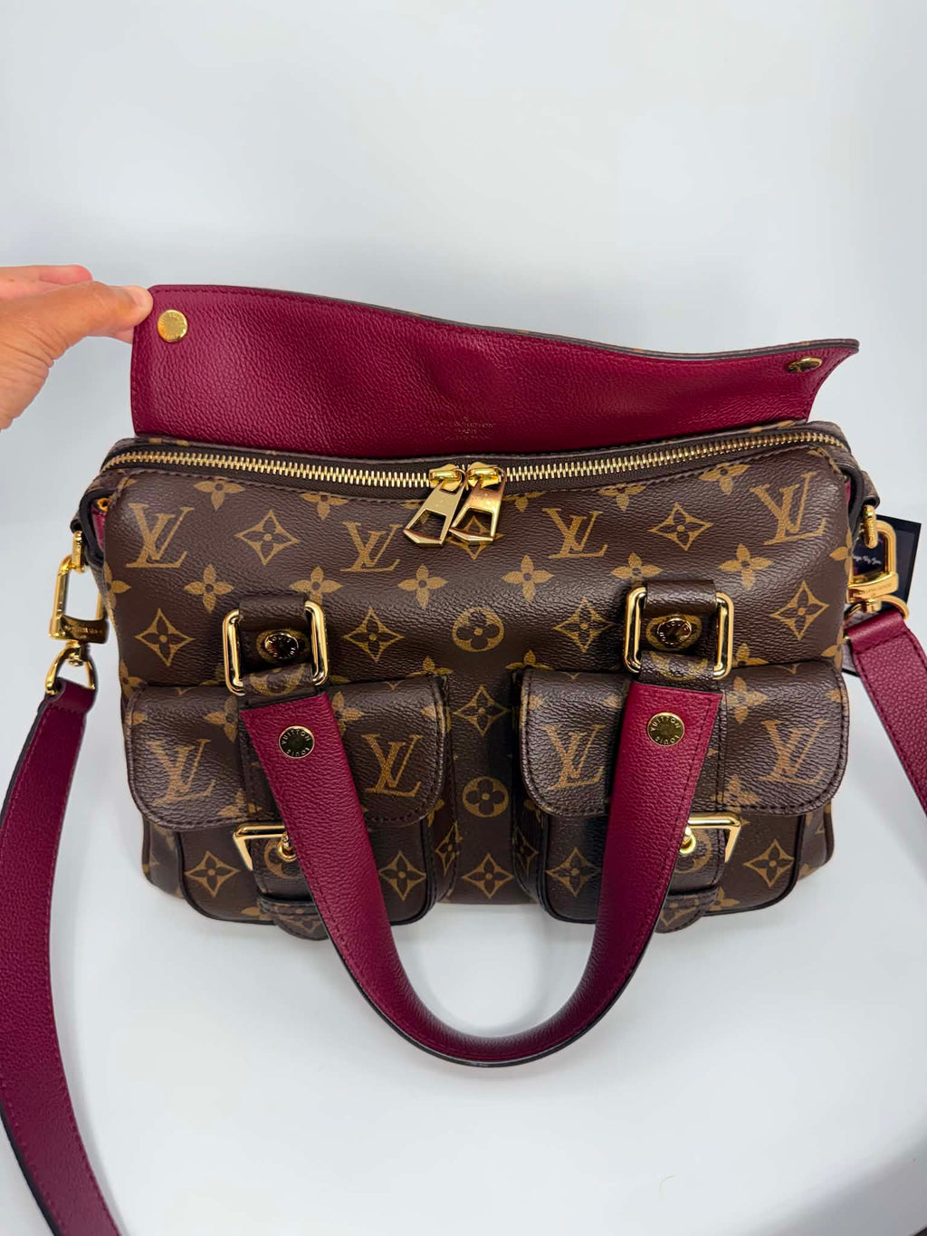 Louis Vuitton Monogram Manhattan NM Raisin