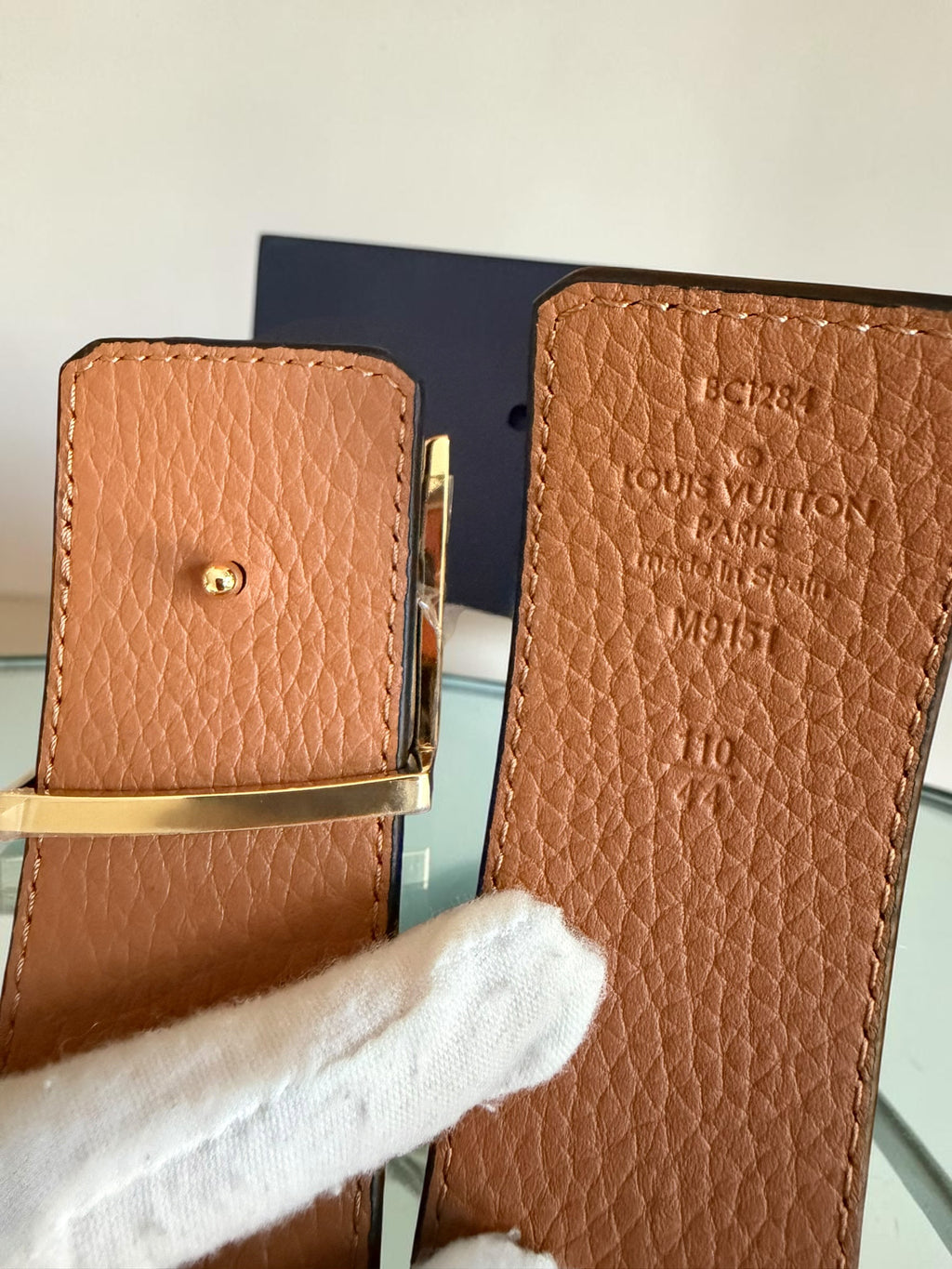 Louis Vuitton Black/ Brown Reversible Belt (110 cm)