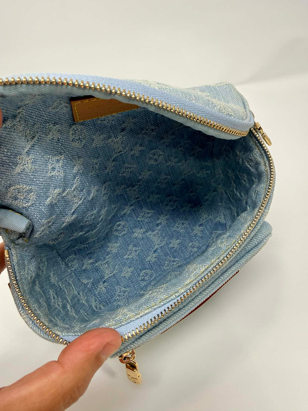 Louis Vuitton Mini Blue Denim Bumbag