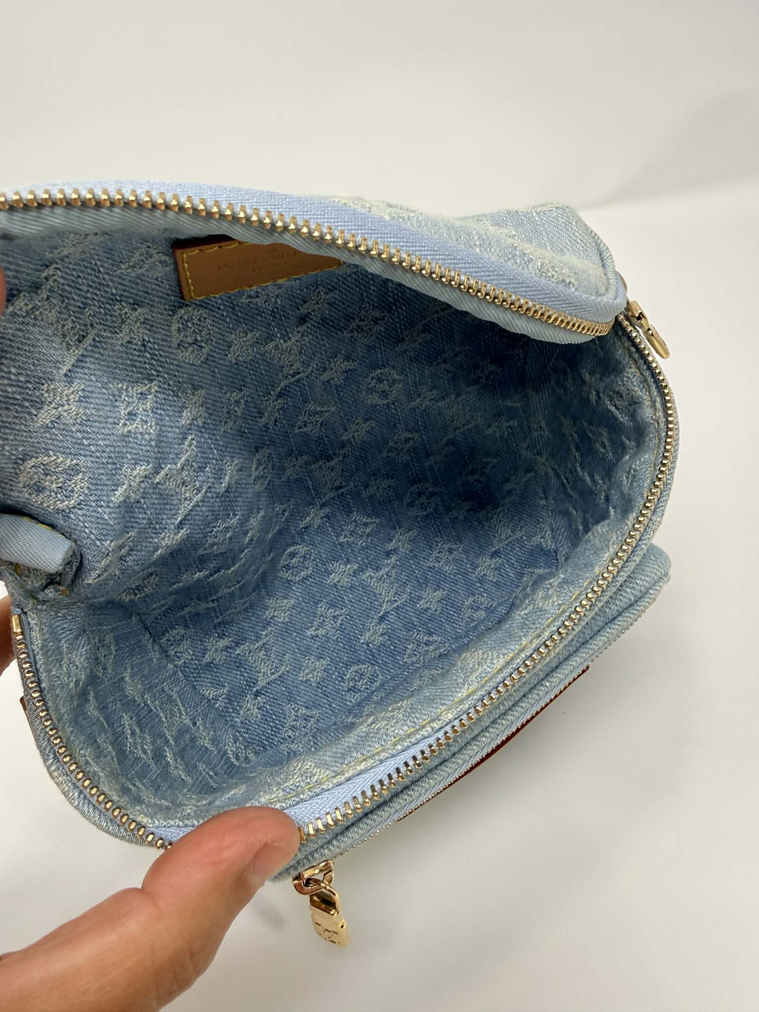 Louis Vuitton Mini Blue Denim Bumbag