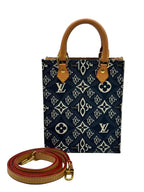 Louis Vuitton Jacquard Since 1854 Petit Sac Plat Blue