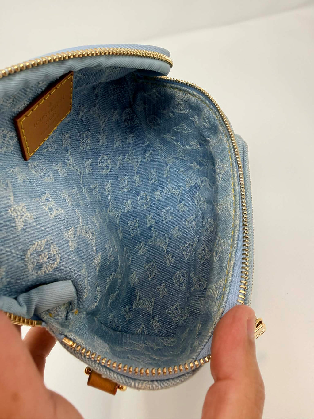 Louis Vuitton Mini Blue Denim Bumbag