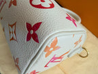 Louis Vuitton Nano Speedy Sunrise Aquarelle Limited Edition Ivory w/pink logo