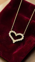 Heart Gold & Diamond Pendant with Chain
