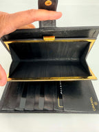 Chanel Caviar Timeless CC French Wallet Black