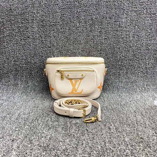 Louis Vuitton Monogram Empreinte Mini Bumbag Cream