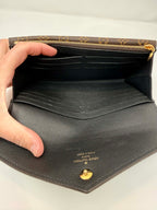 Louis Vuitton Monogram/Black Portefeuille Double V Long Bifold Wallet
