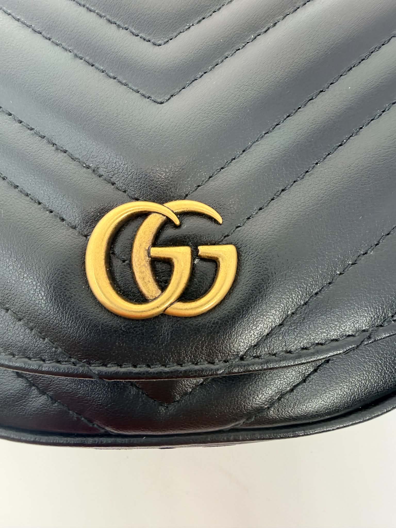 Gucci Marmont Chain Half Moon Crossbody