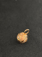 Volleyball Pendant in 18K Rose Gold
