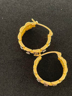 Chain Link 18K Yellow Gold Earrings