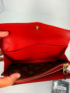 Louis Vuitton Monogram Sarah Retiro Wallet Cherry