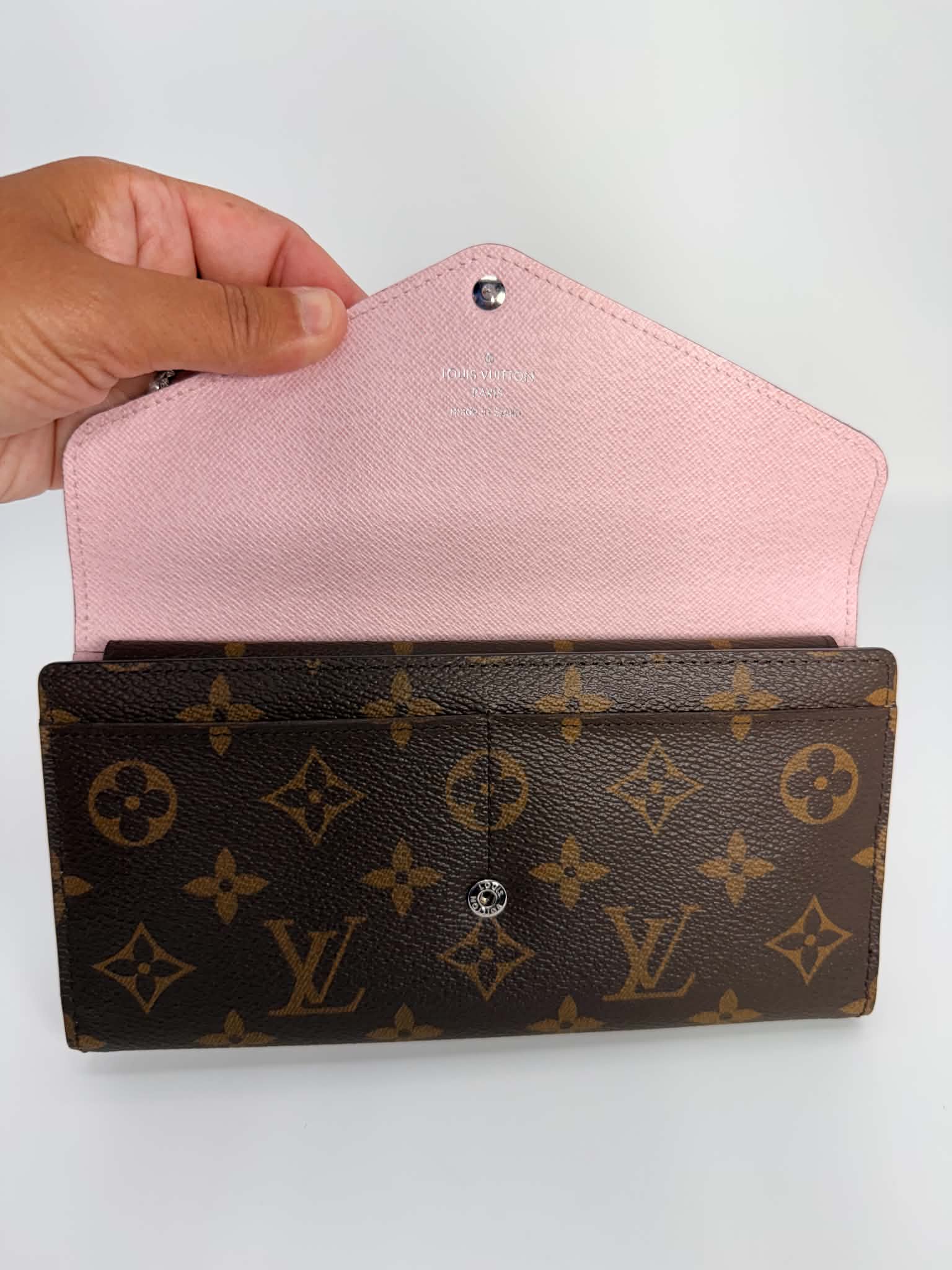 Louis Vuitton Marie-Lou Long Wallet Pink and Monogram