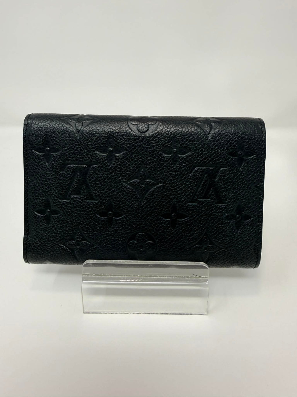 Louis Vuitton Empreinte Compact Curieuse Wallet Black