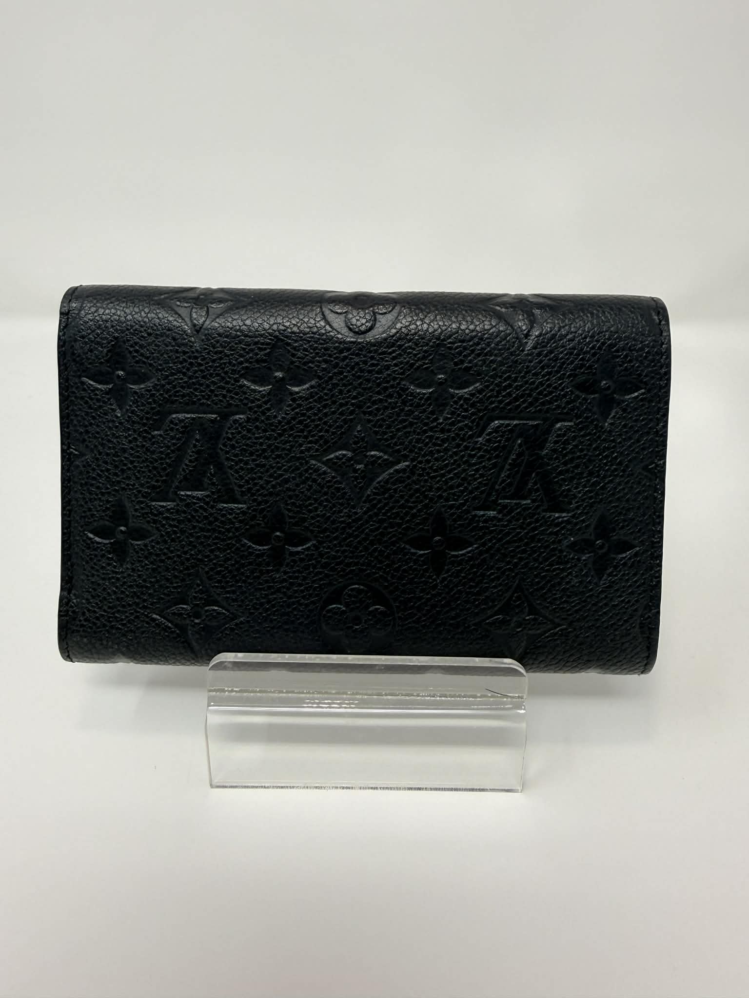 Louis Vuitton Empreinte Compact Curieuse Wallet Black