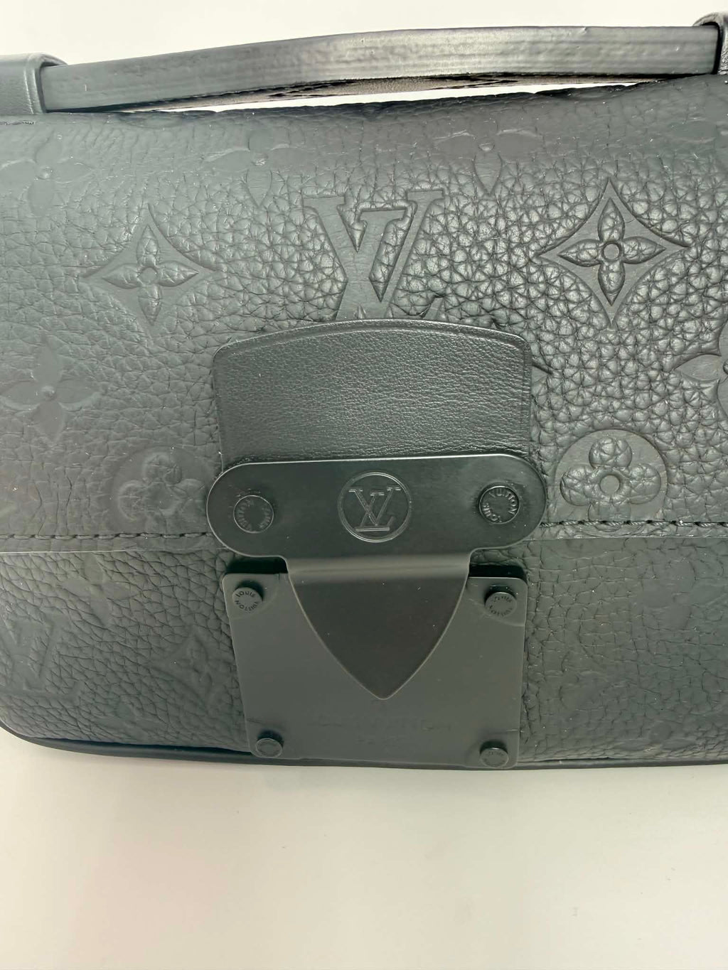Louis Vuitton S Lock Sling Bag in black Taurillon leather