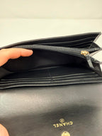 Chanel Boy Flap Long Wallet in Smooth Lambskin