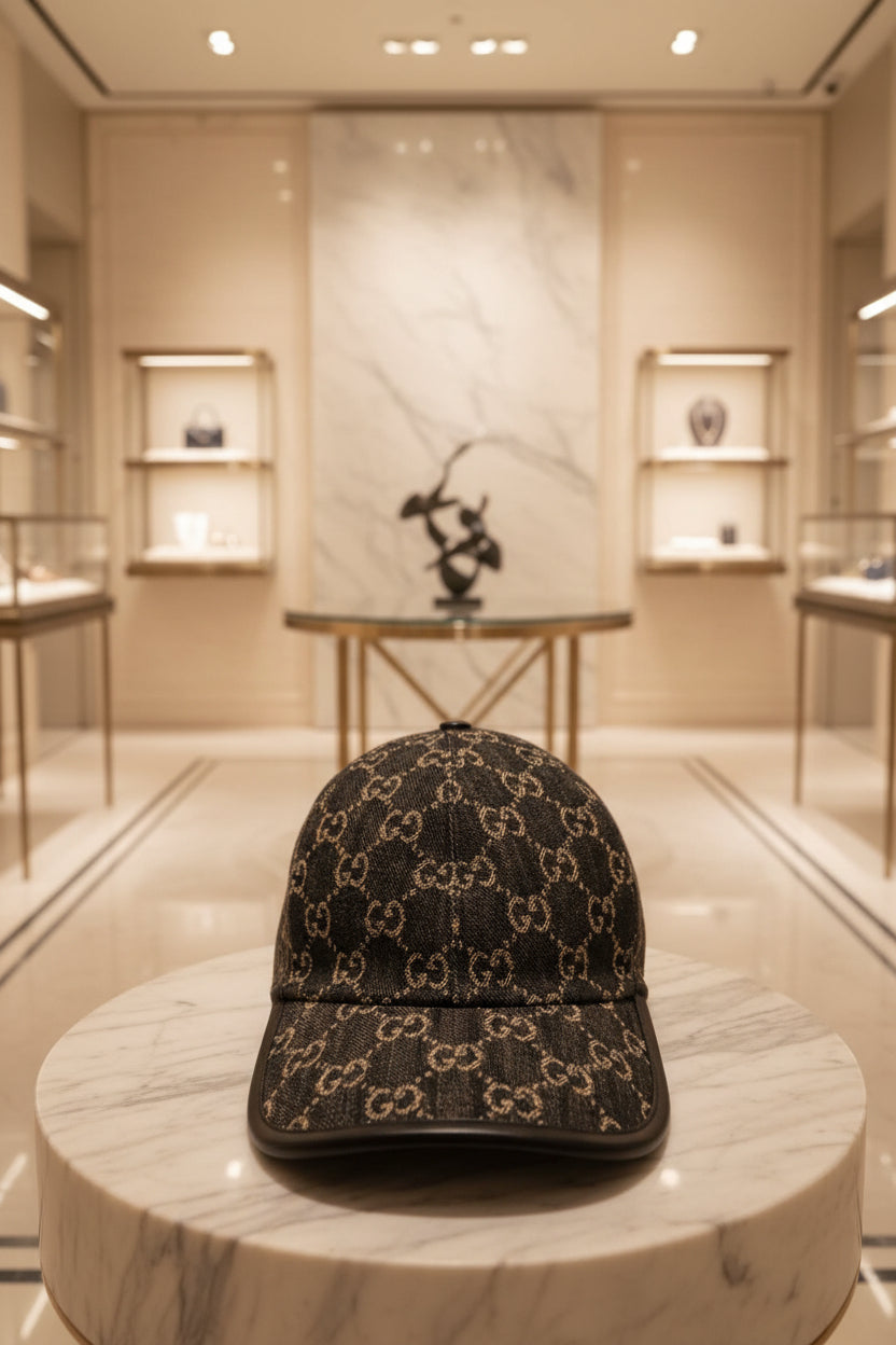 Gucci Denim Baseball Cap/Hat M 58cm J0137