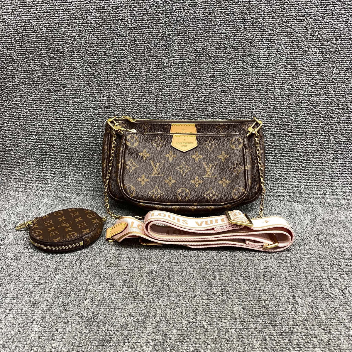 Louis Vuitton Monogram Multi Pochette Accessories Pink