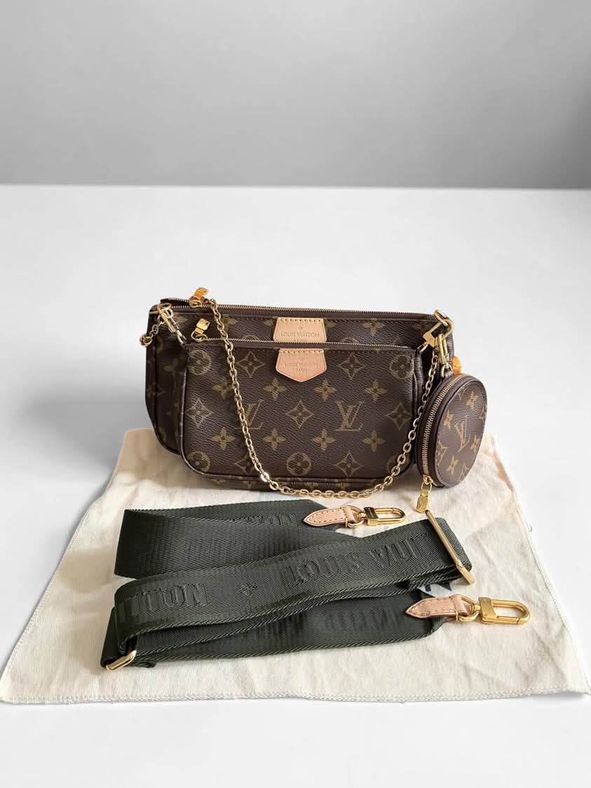 Louis Vuitton Multi-Pochette Accessories Monogram Green Strap