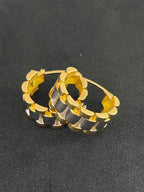 Chain Link 18K Yellow Gold Earrings
