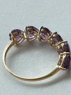 Amethyst 18K Yellow Gold Ring Size 6.75