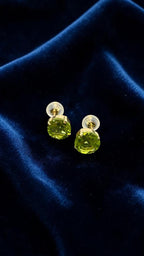 Peridot 18K Yellow Gold Earrings