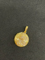 Basketball Pendant 18K Yellow Gold