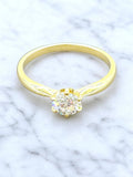 Solitaire Diamond Ring 18k Yellow Gold