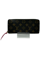 Louis Vuitton Clemence Wallet Monogram/ Hot Pink Interior