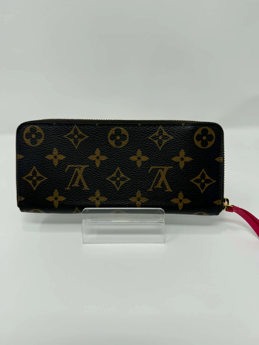 Louis Vuitton Clemence Wallet Monogram/ Hot Pink Interior