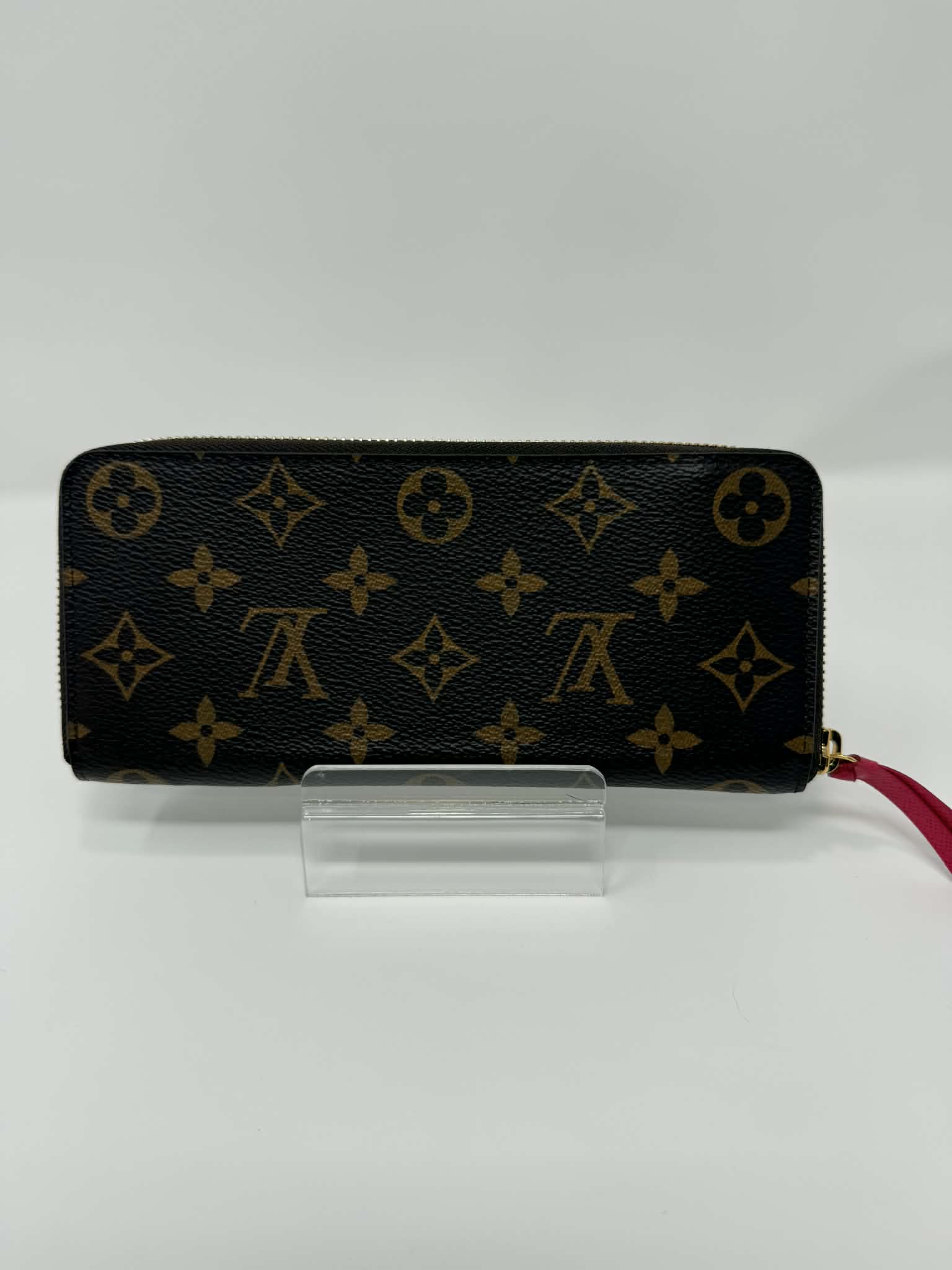 Louis Vuitton Clemence Wallet Monogram/ Hot Pink Interior