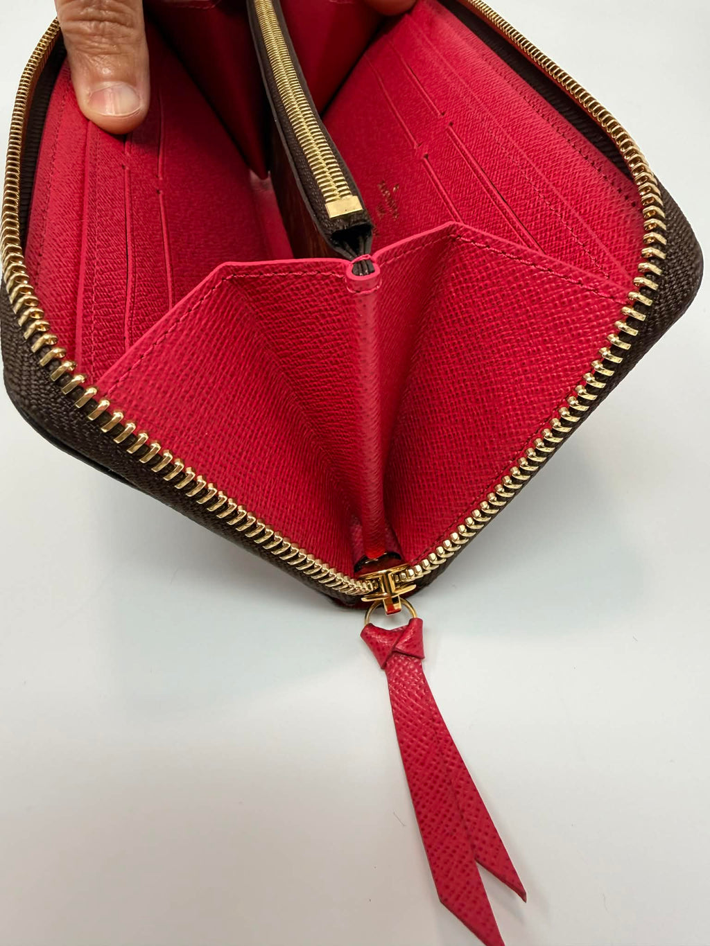Louis Vuitton Clemence Wallet Monogram/ Hot Pink Interior