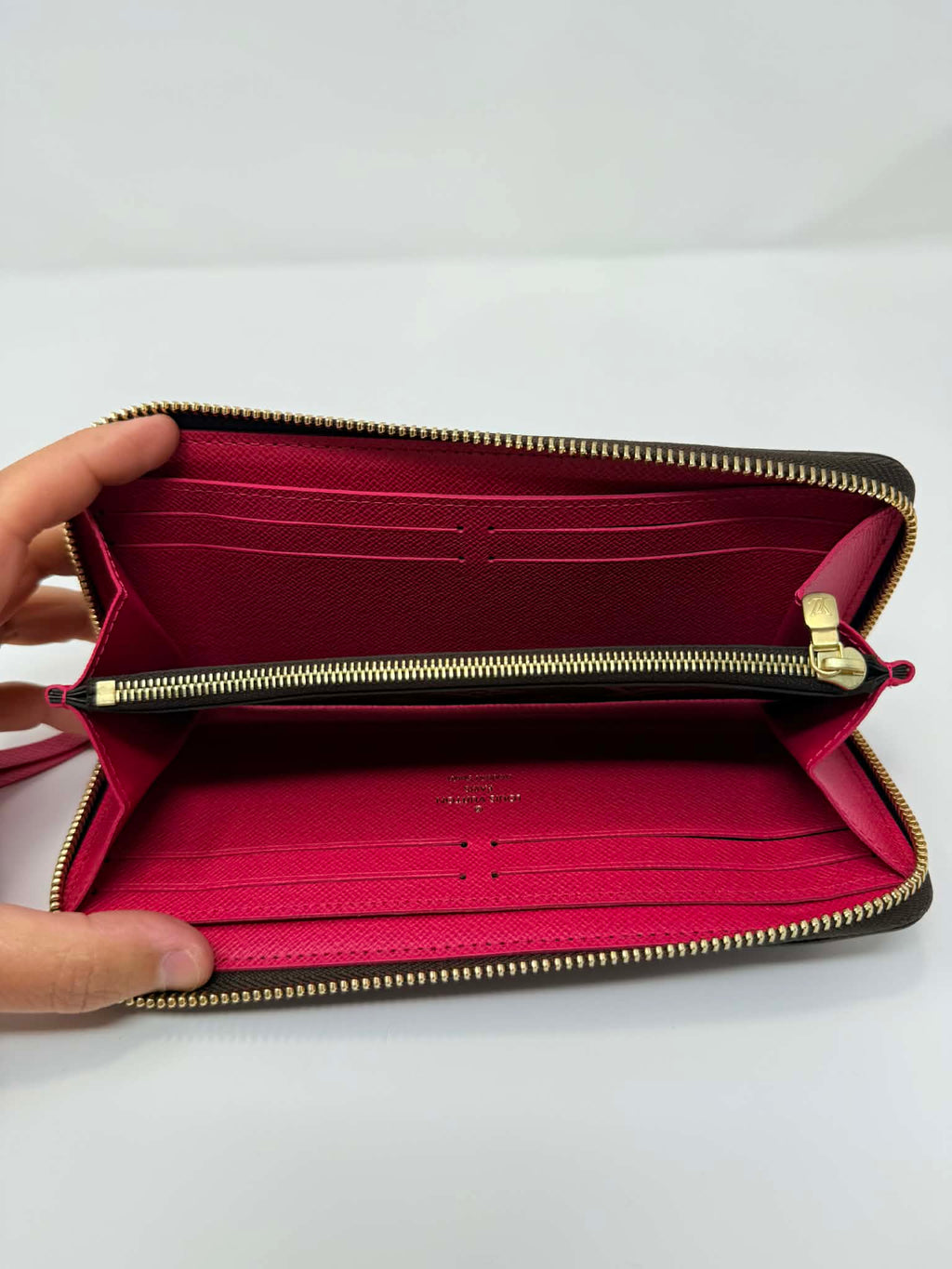 Louis Vuitton Clemence Wallet Monogram/ Hot Pink Interior