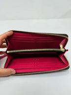 Louis Vuitton Clemence Wallet Monogram/ Hot Pink Interior
