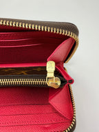 Louis Vuitton Clemence Wallet Monogram/ Hot Pink Interior